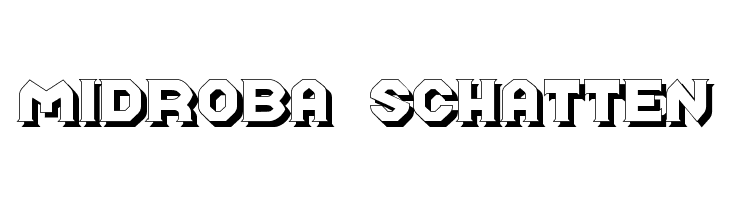 Midroba Schatten Font