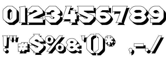 Midroba Schatten Font OTHER CHARS