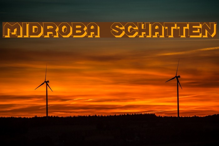 Midroba Schatten Font examples