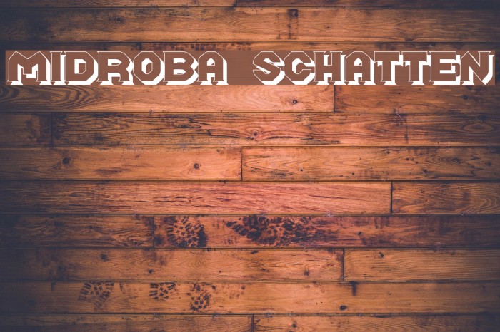 Midroba Schatten Font examples
