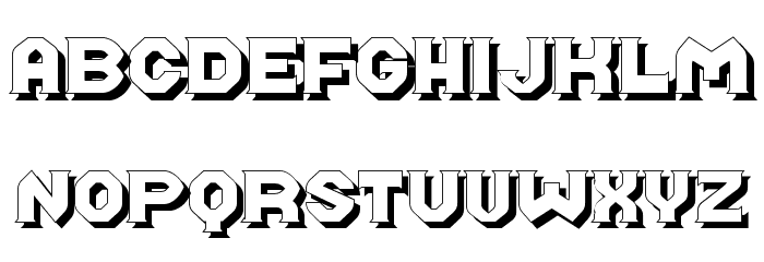 Midroba Schatten Font LOWERCASE