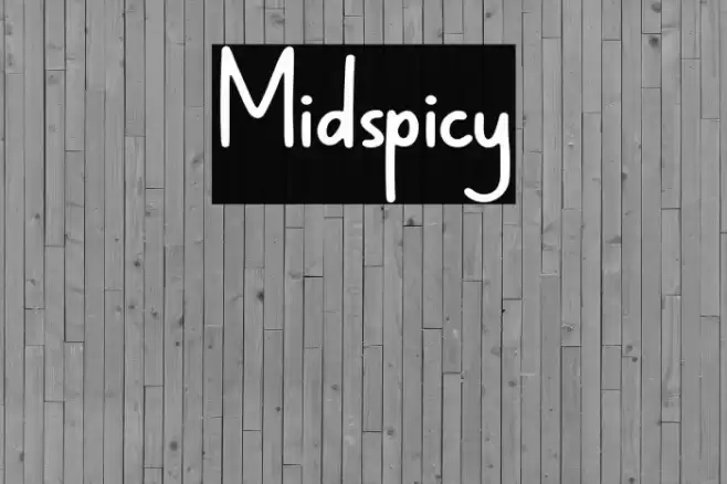 Midspicy Font examples