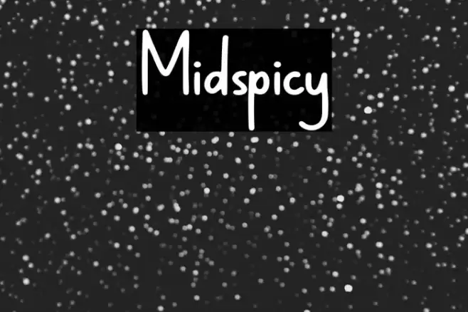 Midspicy Font examples