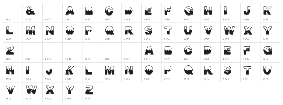 MidsummerCircus-Regular Character Map