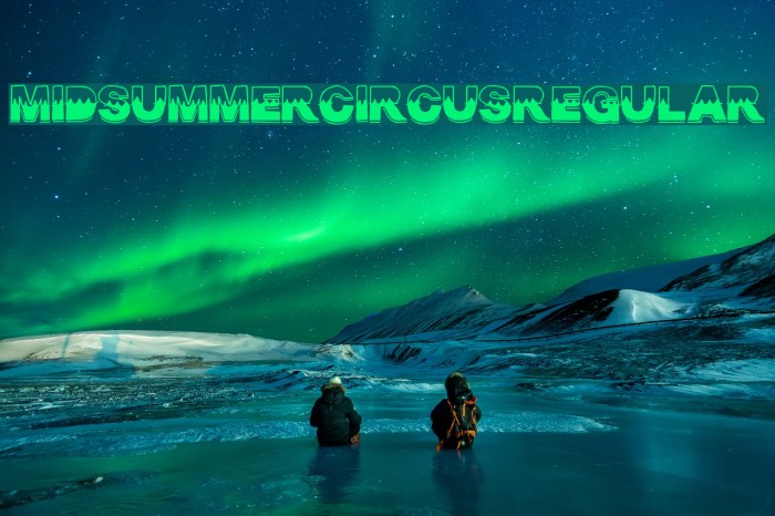 MidsummerCircus-Regular Font examples