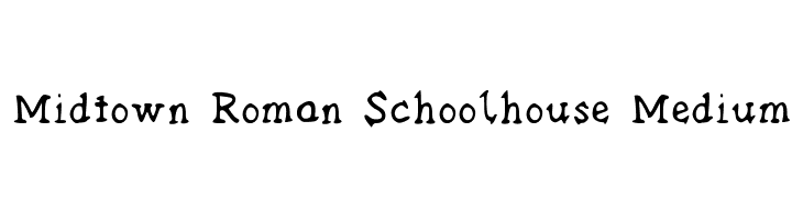 Midtown Roman Schoolhouse Medium Font