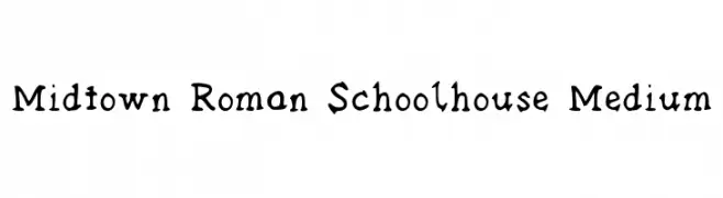 Midtown Roman Schoolhouse Medium  les polices de caractères gratuit tlcharger