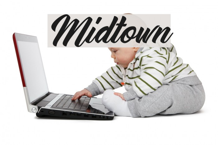 Midtown Font examples