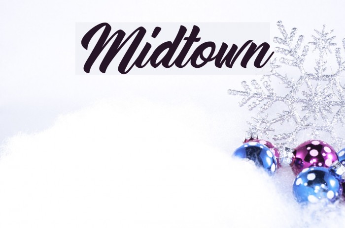 Midtown Font examples