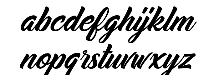 Midtown Font LOWERCASE