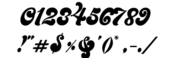Midway Retro Font OTHER CHARS