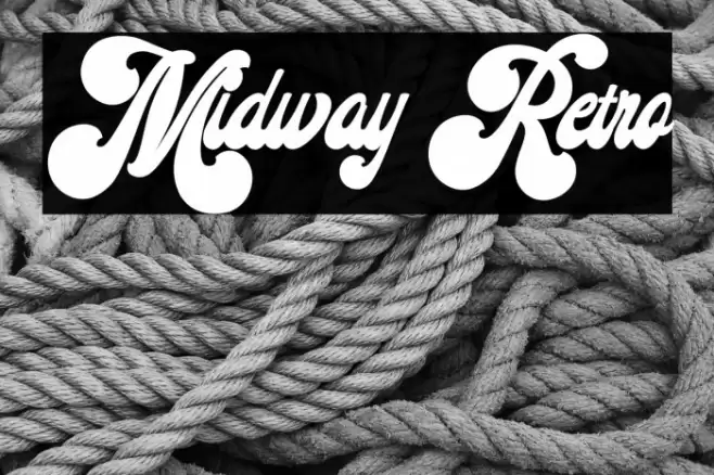 Midway Retro خط examples