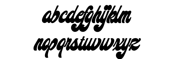 Midway Retro Font LOWERCASE