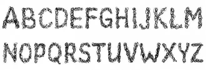MieNoodle Font UPPERCASE