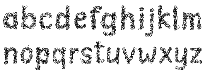 MieNoodle Font LOWERCASE