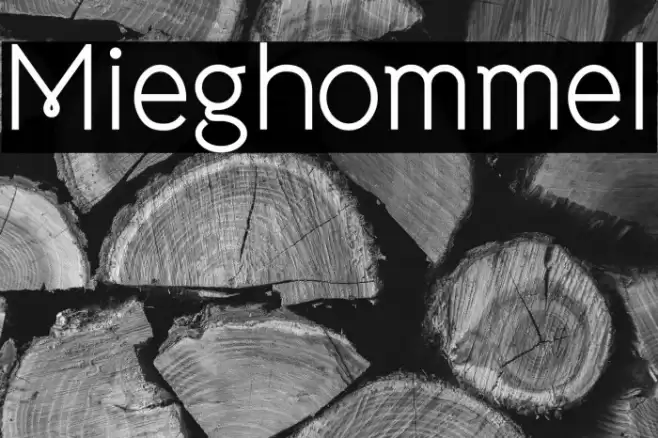 Mieghommel Font examples