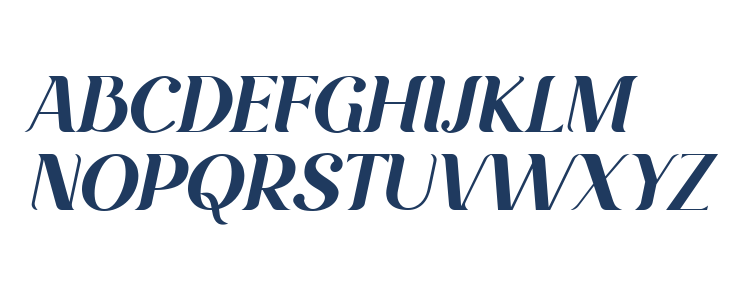 Mifer Holland Oblique Uppercase