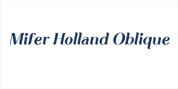 Mifer Holland Oblique Logo