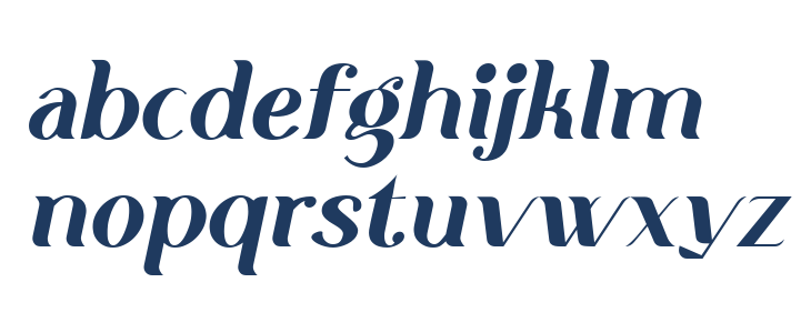 Mifer Holland Oblique Lowercase