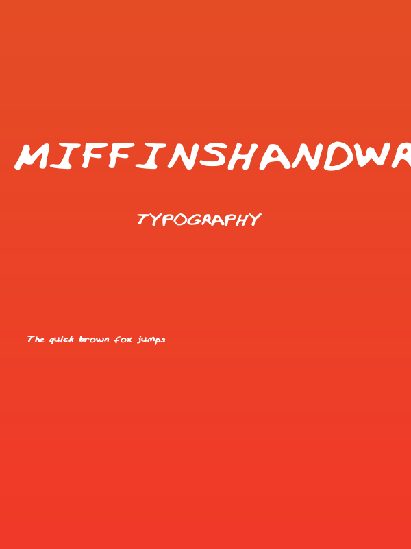 MiffinsHandwriting Poster