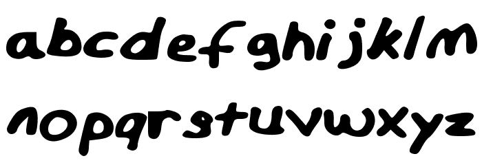 MiffinsHandwriting Font LOWERCASE