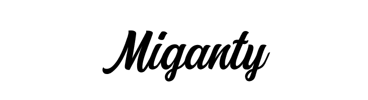Miganty  Frei Schriftart Herunterladen