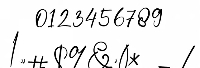 Migatmare Regular Font OTHER CHARS