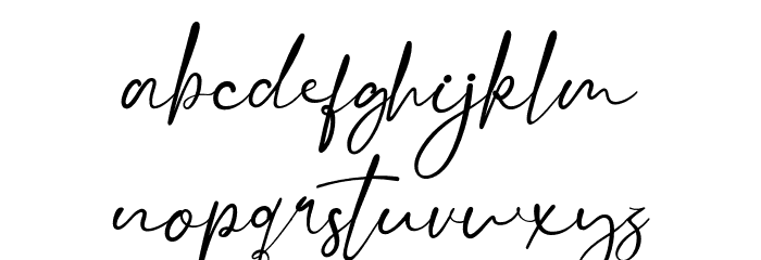 Migatmare-Regular Font LOWERCASE