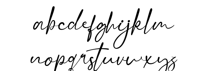 Migatmare Regular Font LOWERCASE