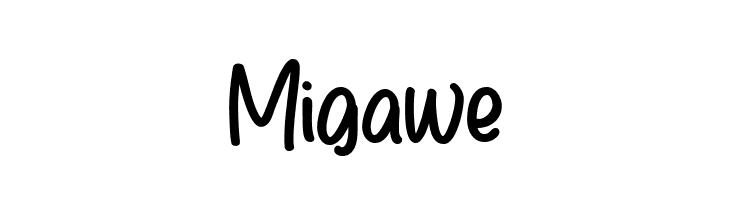 Migawe  font caratteri gratis