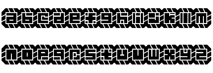 Might Chain Regular Font LOWERCASE