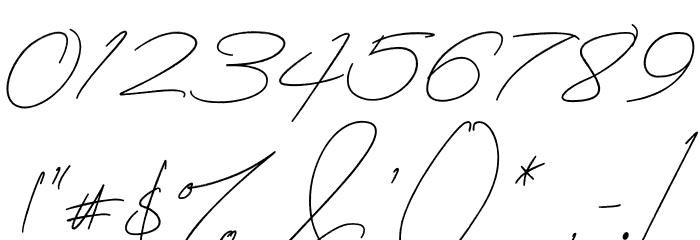 Mightam Brush Font OTHER CHARS