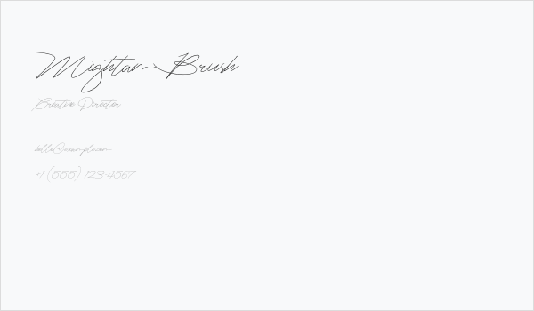 Mightam Brush Business Card