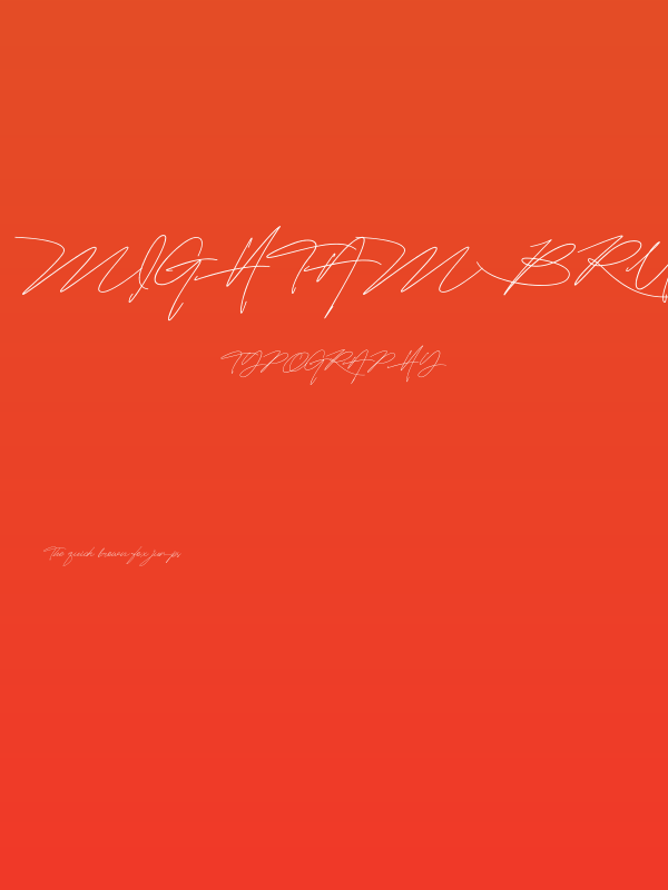 Mightam Brush Poster