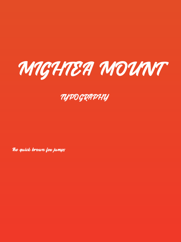 Mightea Mount Poster