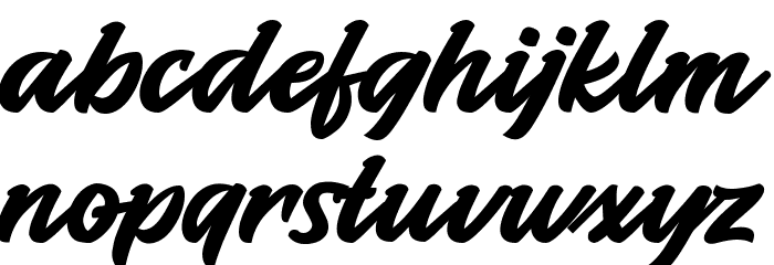 Mightea Mount Font LOWERCASE