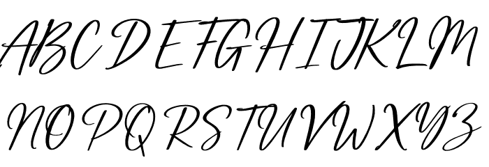 Mightiest Autograph Personal Us Font UPPERCASE