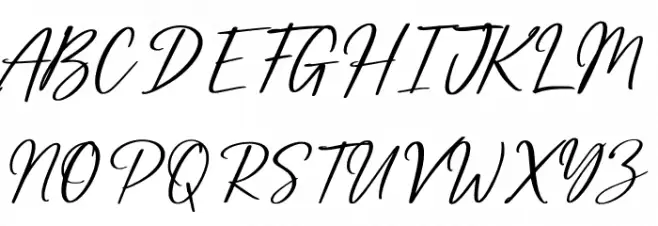 Mightiest Autograph Personal Us 字体 大写