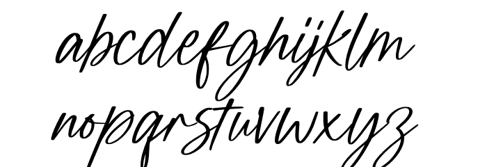 Mightiest Autograph Personal Us Font LOWERCASE