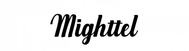 Mighttel  Скачать бесплатные шрифты