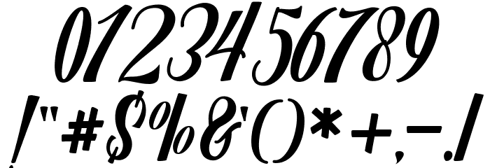 Mighttel Font OTHER CHARS