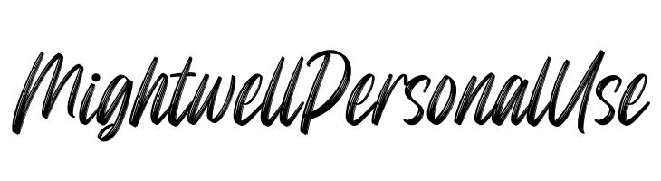 Mightwell Personal Use  baixar fontes gratis