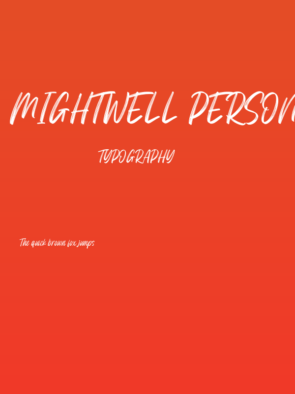 Mightwell Personal Use Poster