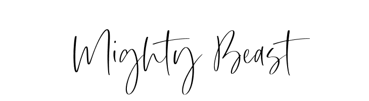 Mighty Beast  font caratteri gratis