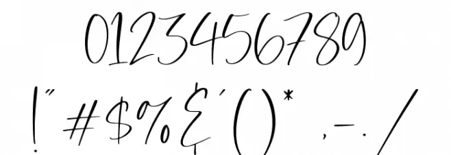Mighty Beast Font OTHER CHARS