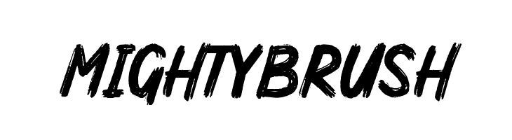 Mighty Brush  नि: शुल्क फ़ॉन्ट्स डाउनलोड