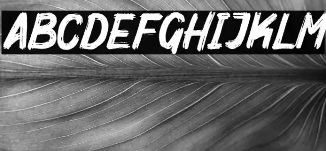 Mighty Brush Font examples