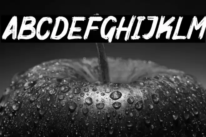 Mighty Brush Font examples