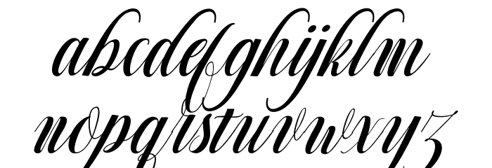 Mighty Free Font LOWERCASE