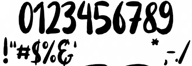 Mighty Goblin Font OTHER CHARS